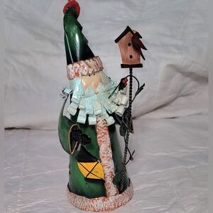 Festive Metal Handpainted Santa Clause